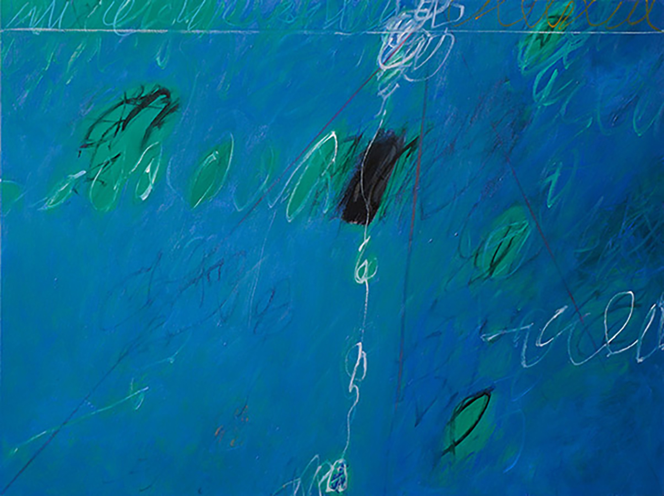 bóng chìm #8 | 2013 | sơn dầu, acrylic, sơn dầu thỏi trên vải bố | 90 x 120 cm