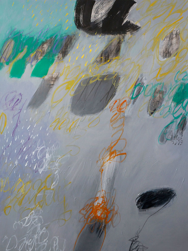 immersion #2 | 2013 | oil, acrylic on canvas | 160 x 120 cm