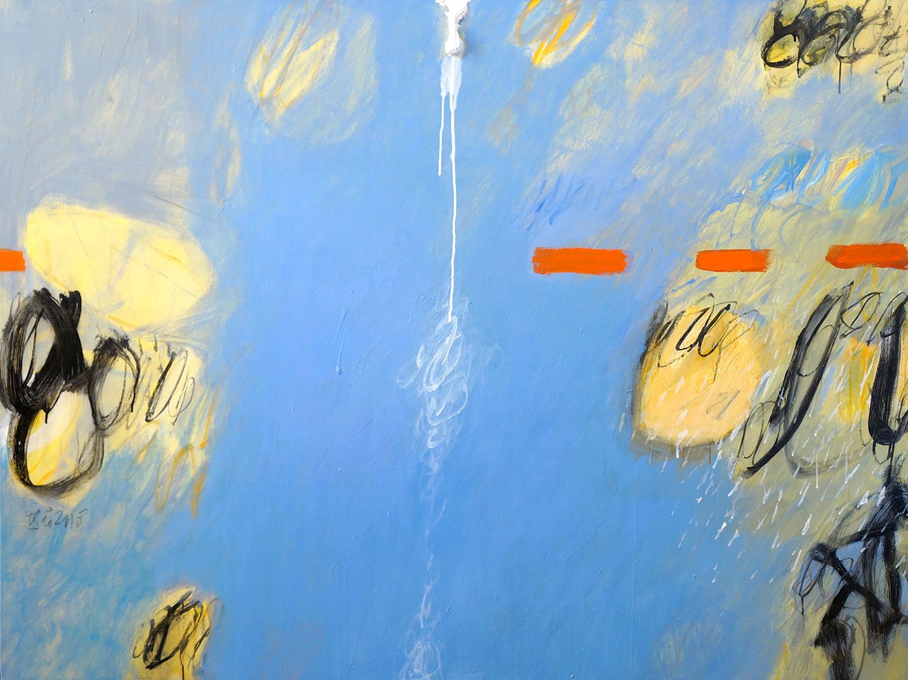 immersion #4 | 2013 | oil, acrylic on canvas | 120 x 60 cm
